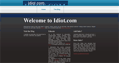 Desktop Screenshot of idiot.com
