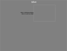 Tablet Screenshot of idiot.de